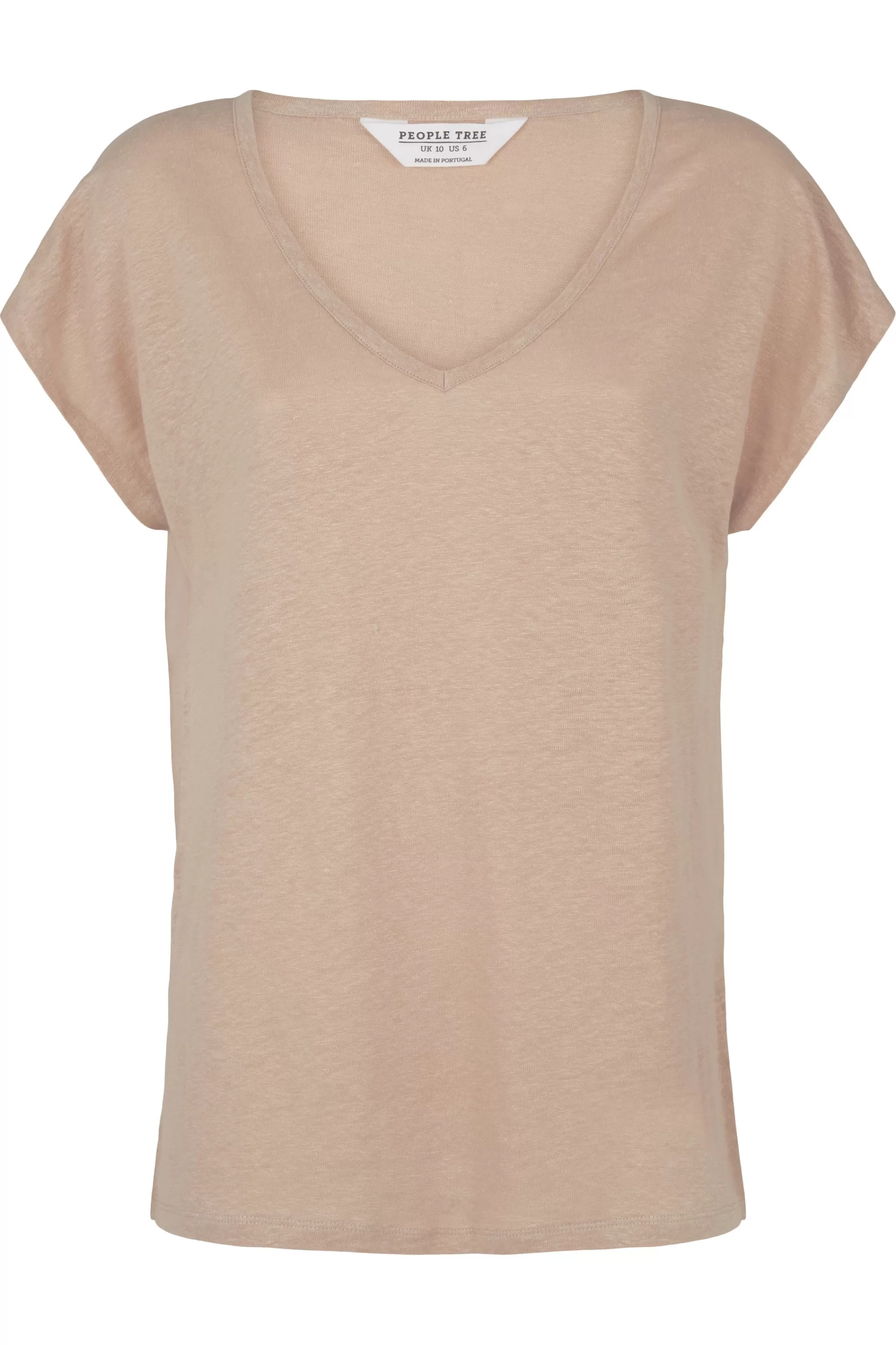 People Tree Tops^Amity Linen Tee In Sand