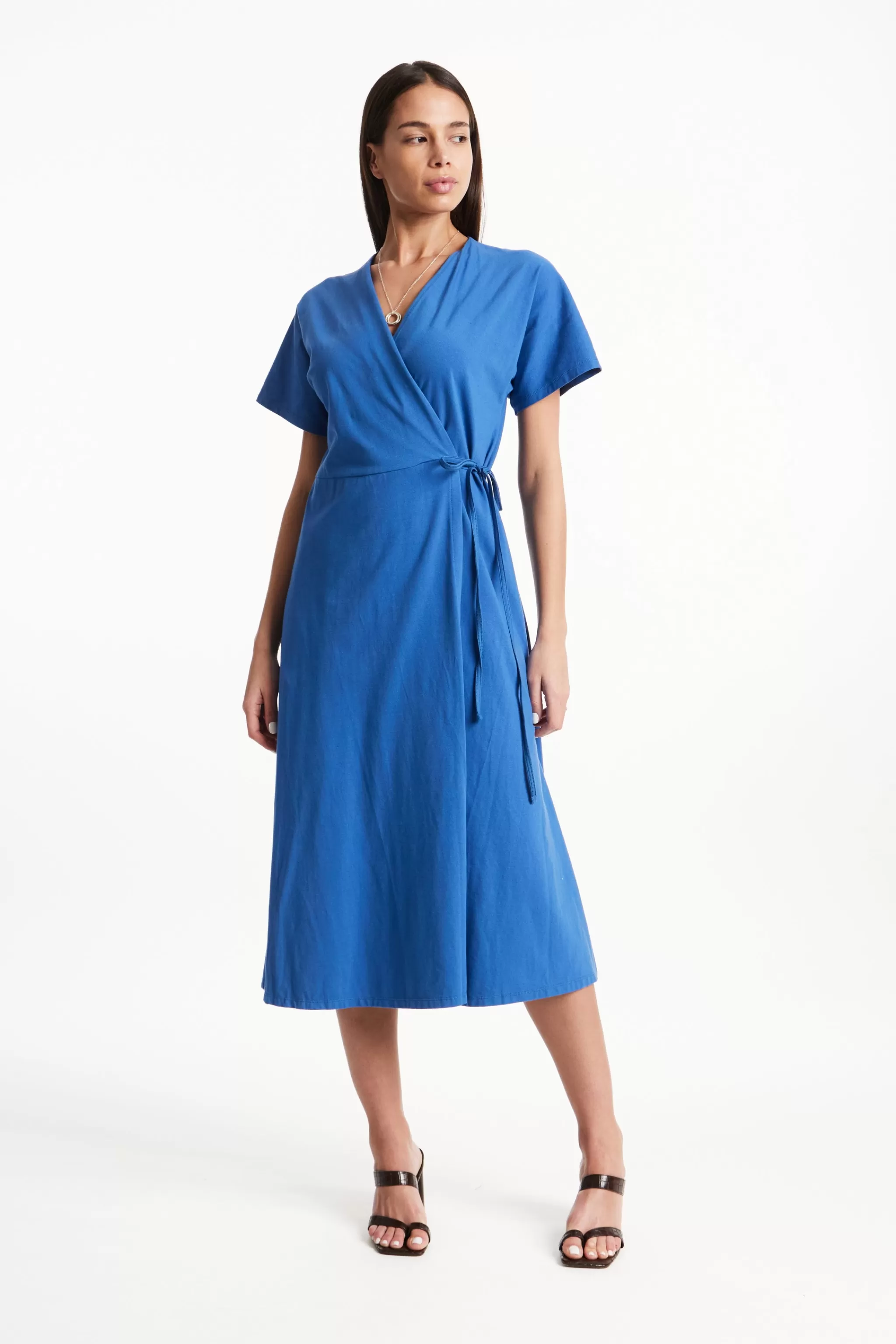 People Tree Dresses^Leora Wrap Dress In Blue