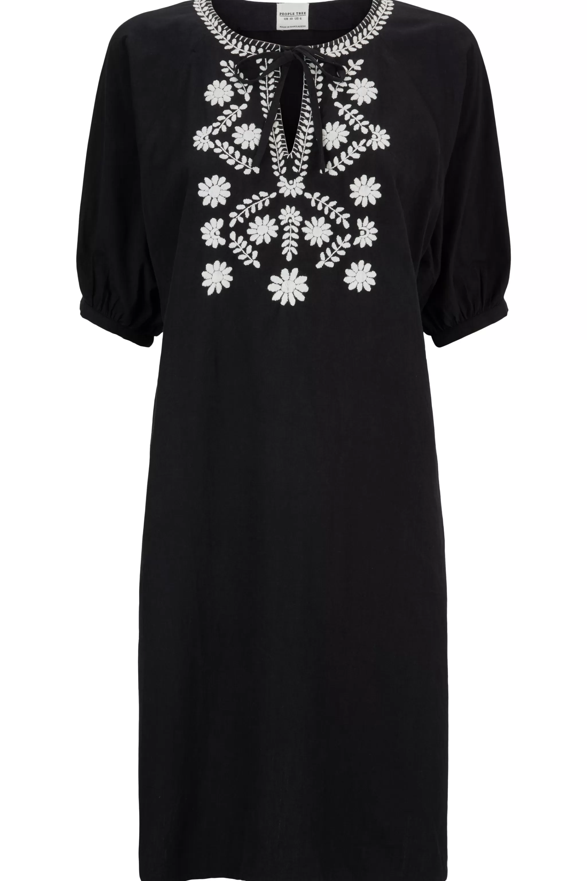 People Tree Dresses^Pia Embroidered Dress In Black