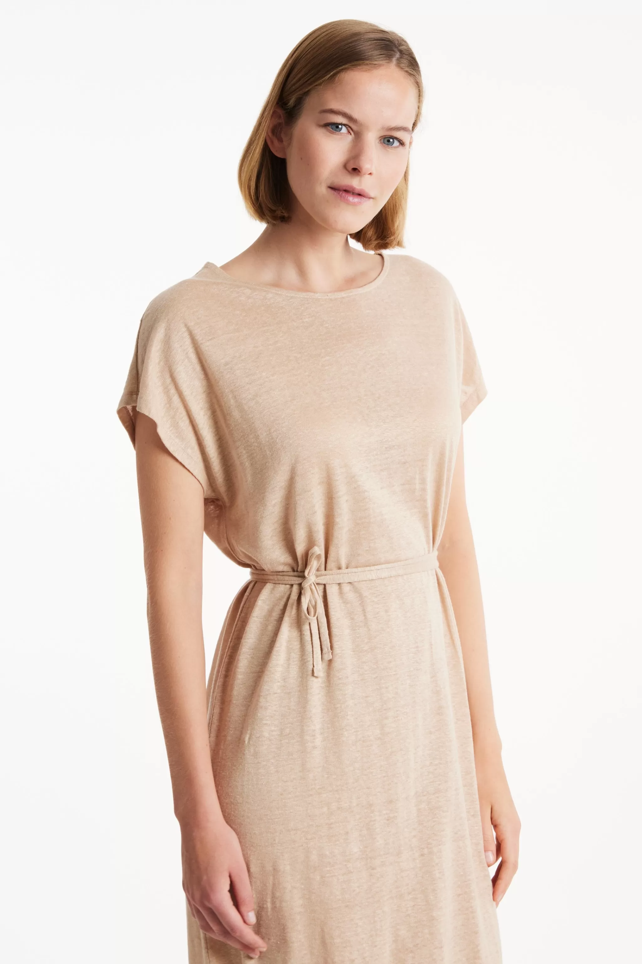 People Tree Dresses^Silvia Linen Dress In Sand