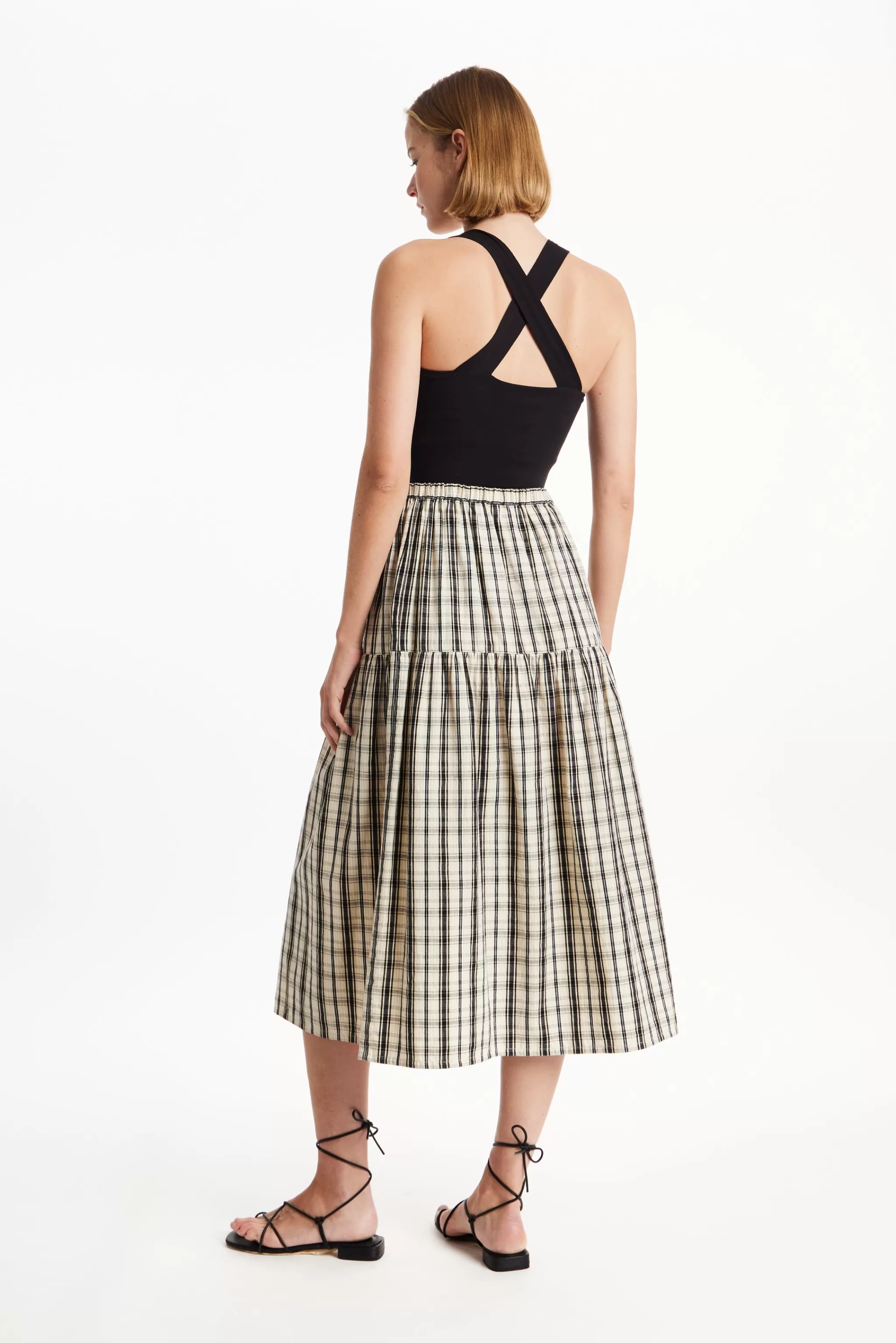 People Tree Skirts^Ulla Checked Skirt In Black Check